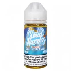 Cloud Nurdz Iced Peach Blue Raspberry 100mL 3mg E-liquid